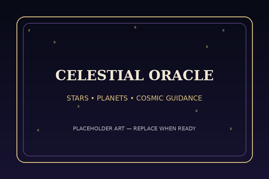 Placeholder preview for the Celestial Oracle deck